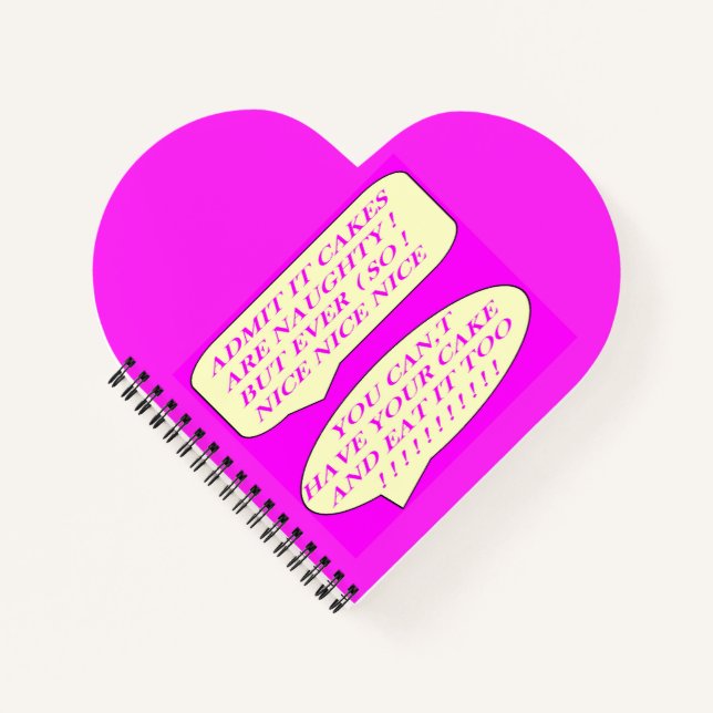 Cuaderno Los pasteles son agradables hechos para amantes de (Anverso)