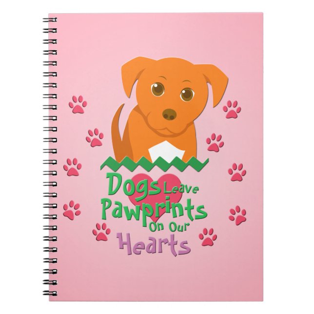 Cuaderno Los perros dejan huellas (Frente)