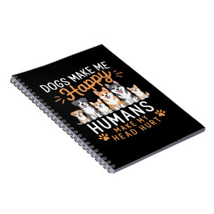 Cuaderno Los Perros Me Feliizan Amante De Los Perros Dueño 