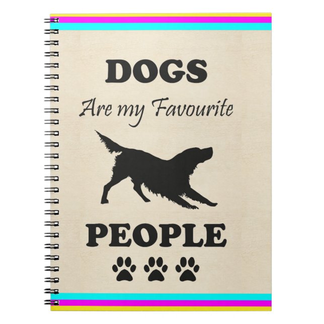Cuaderno Los perros son mi bloc de notas favorito (Frente)