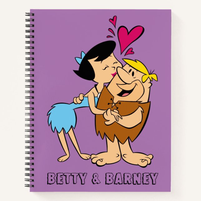 Cuaderno Los Picapiedra | Betty Kissing Barney (Anverso)
