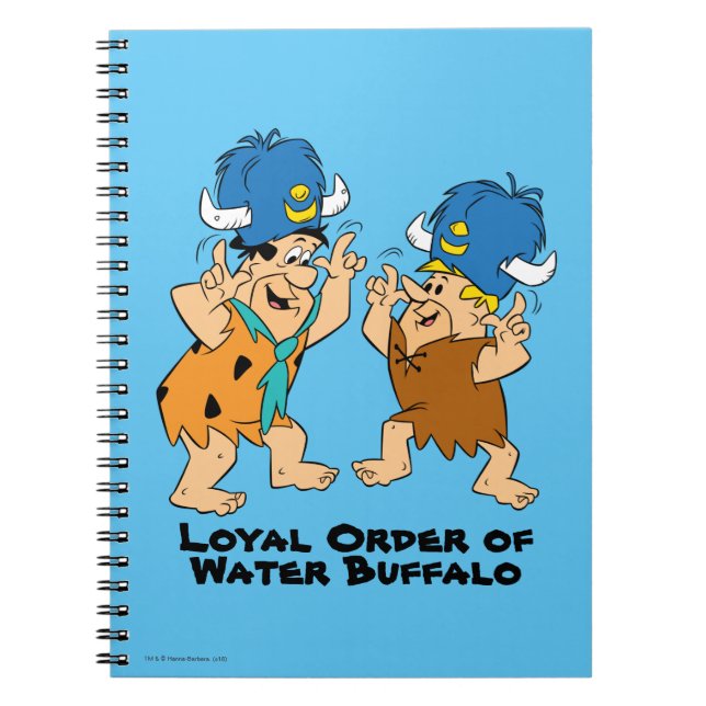 Cuaderno Los Picapiedra | Buffaloes de agua Fred y Barney (Frente)