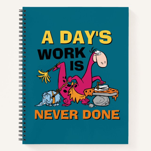 Cuaderno Los Picapiedra | Casa de limpieza Dino (Anverso)