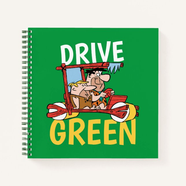 Cuaderno Los Picapiedra | Fred y Barney - Drive Green (Anverso)