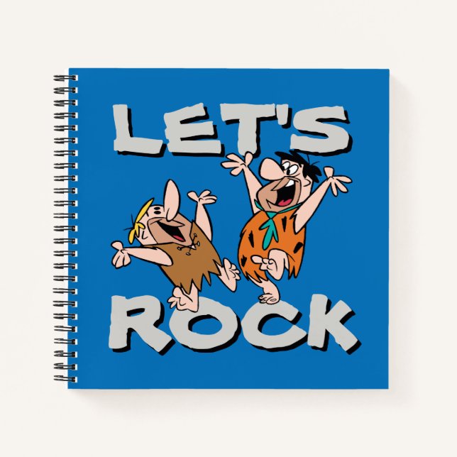 Cuaderno Los Picapiedra | Fred y Barney - Vamos a rock (Anverso)