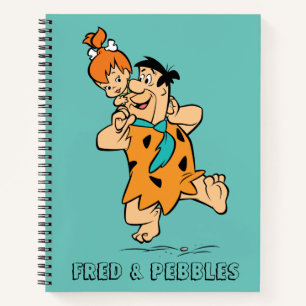 Cuaderno Los Picapiedra   Fred y Pebbles Flintstone