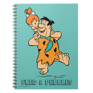 Cuaderno Los Picapiedra   Fred y Pebbles Flintstone