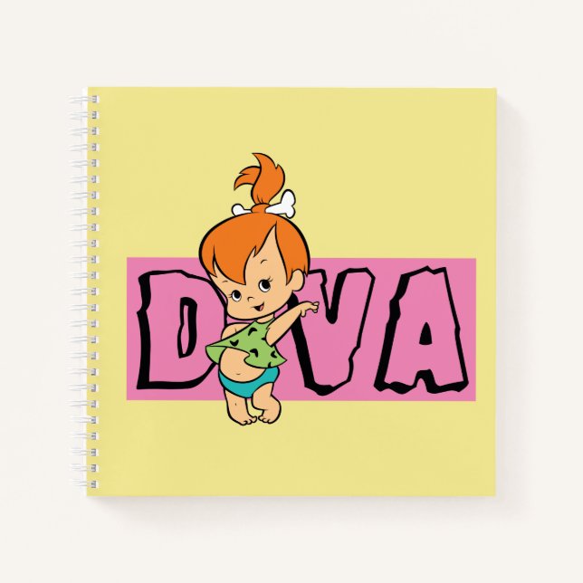 Cuaderno Los Picapiedra | Pebbles - Pequeña Diva (Anverso)