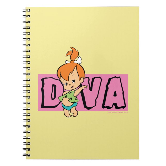 Cuaderno Los Picapiedra | Pebbles - Pequeña Diva (Frente)