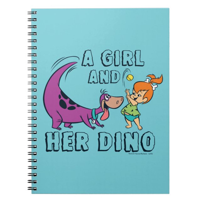 Cuaderno Los Picapiedra | Pelota de canicas y dino (Frente)