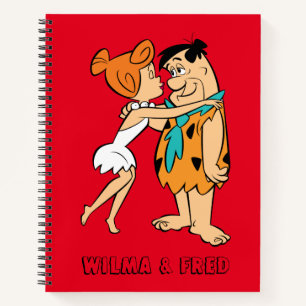 Cuaderno Los Picapiedra   Wilma Kissing Fred