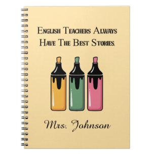 Cuaderno Los profesores de inglés siempre tienen las mejore