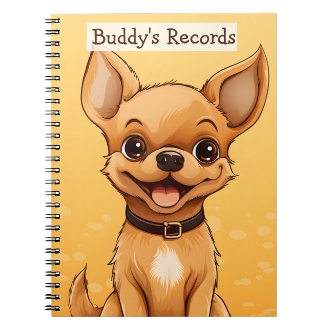 Cuaderno Los registros de tu perro (Frente)
