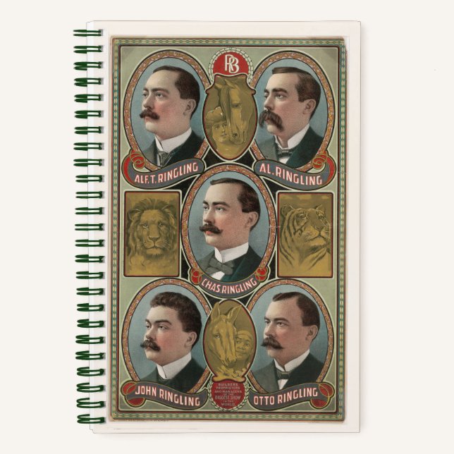 Cuaderno Los retratos del busto de cinco hermanos anillados (Anverso)