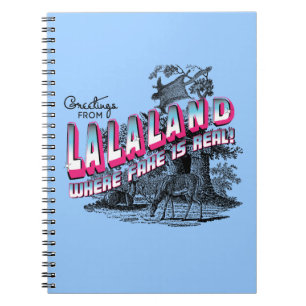 Cuaderno ¡Los saludos de LALA aterrizan - donde está real l