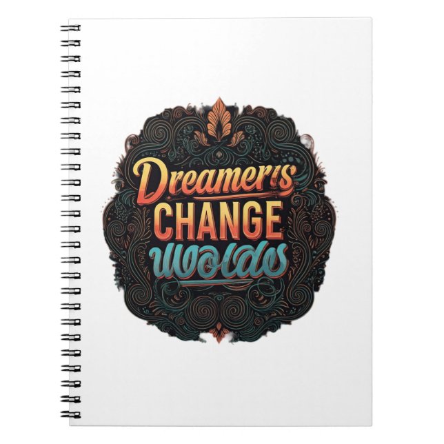 Cuaderno "Los soñadores cambian mundos". (Frente)