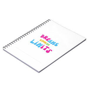 Cuaderno Los sueños coloridos no saben nada de límites