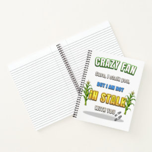 Cuaderno Los tallos de maíz de SlipperyJoe siguen a algún f