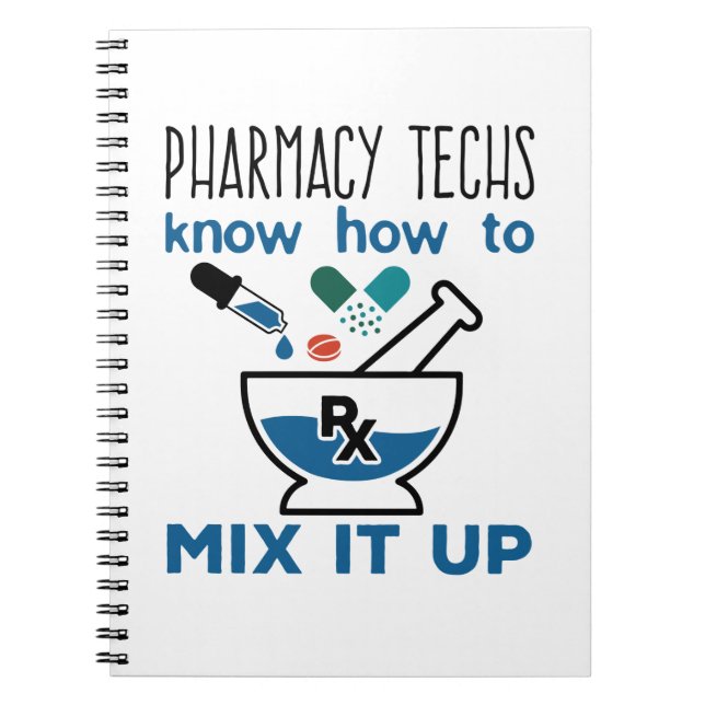 Cuaderno Los técnicos de farmacia saben cómo combinarlo (Frente)