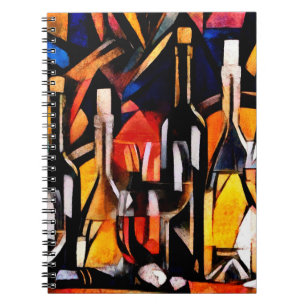 Cuaderno Los temas del vino son el cubismo. Botellas de vid