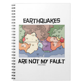 Cuaderno Los Terremotos No Son Mi Culpa (Tectónica De Plate