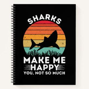 Cuaderno Los tiburones me hacen feliz a ti no tanto