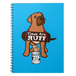 Cuaderno Los Tiempos Son Un Ridgeback De Cachorro Marrón Ru