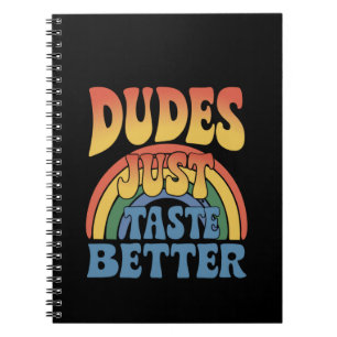 Cuaderno Los Tipos Saben Mejor Arcoíris Orgullo Gay Vintage
