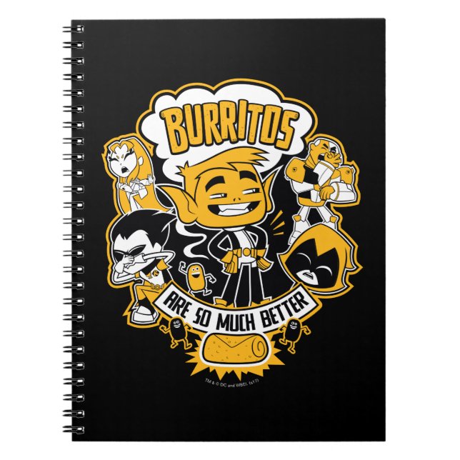 Cuaderno ¡Los titanes adolescentes se van! | Bebe Boy "Los  (Frente)