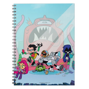 Cuaderno ¡Los titanes adolescentes se van! Enfoques monst