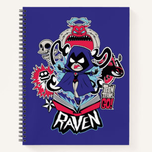 Cuaderno ¡Los titanes adolescentes se van! Gráfica Raven