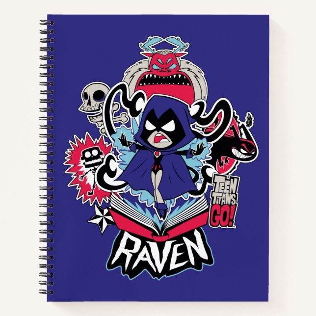 Cuaderno ¡Los titanes adolescentes se van! | Gráfica Raven  (Anverso)
