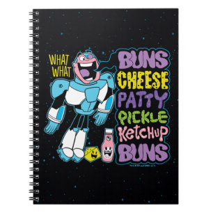 Cuaderno ¡Los titanes adolescentes se van!   Rap Cyborg Bur