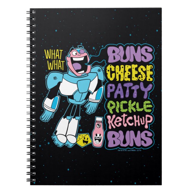 Cuaderno ¡Los titanes adolescentes se van! | Rap Cyborg Bur (Frente)