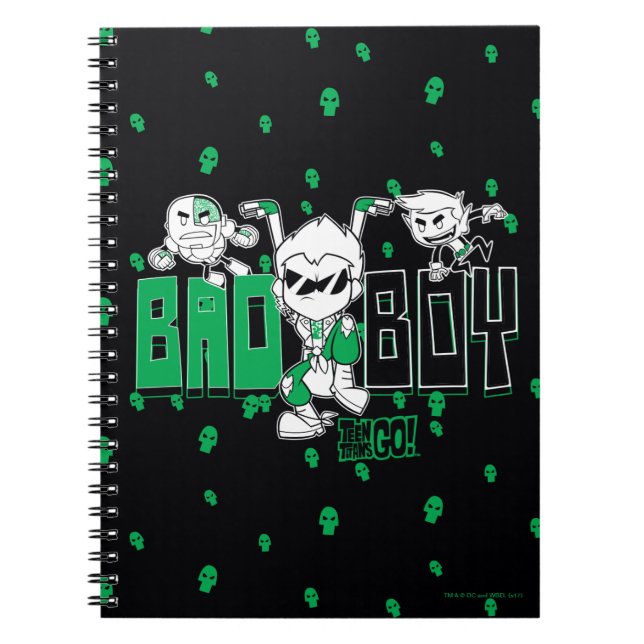 Cuaderno ¡Los titanes adolescentes se van! | Robin "Bad Boy (Frente)