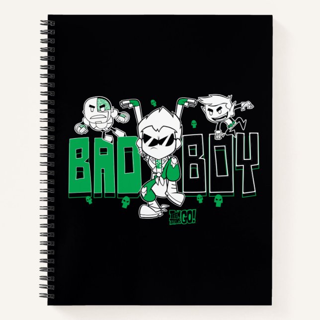 Cuaderno ¡Los titanes adolescentes se van! | Robin "Bad Boy (Anverso)