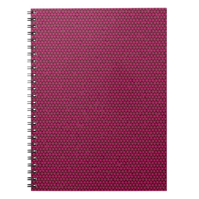 Cuaderno Los triángulos de fucsia en bloc de notas en espir (Frente)
