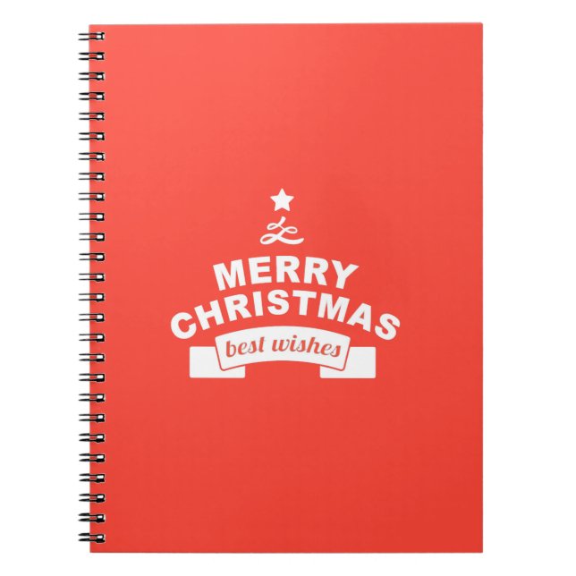 Cuaderno Los últimos Navidades mejores deseos (Frente)