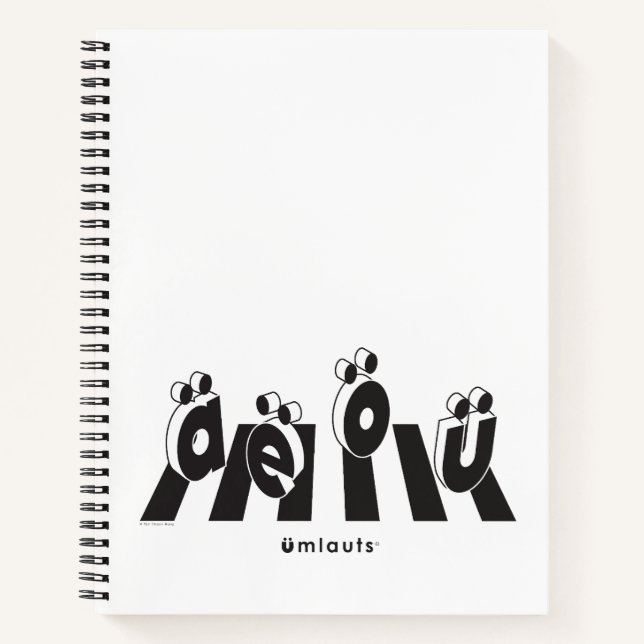 Cuaderno “Los Umlauts™ Cruzando” (Anverso)