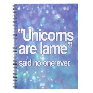 Cuaderno Los unicornios son hoja de metal dicha nadie
