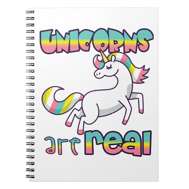 Cuaderno Los unicornios son reales (Frente)