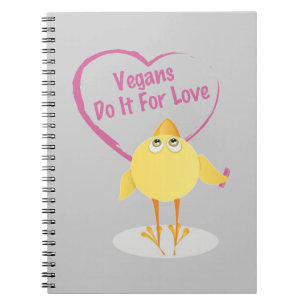 Cuaderno Los veganos lo hacen para el amor