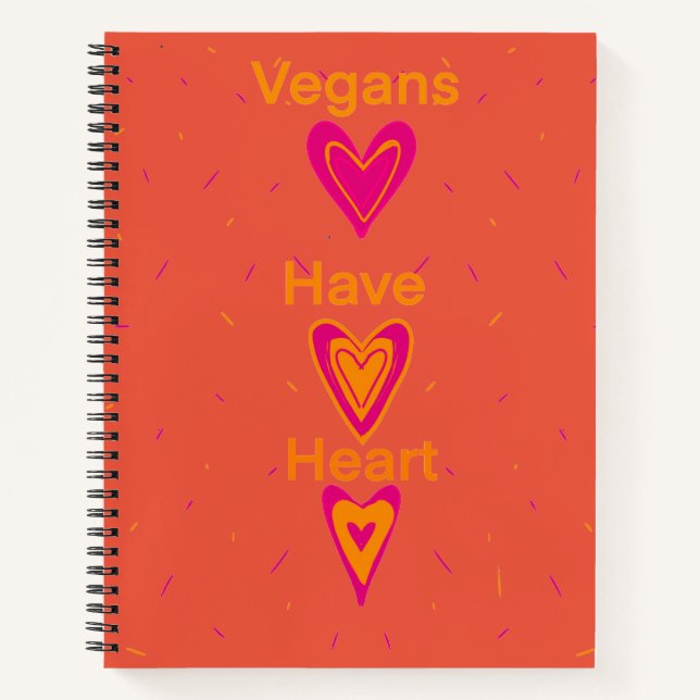Cuaderno Los Veganos Tienen Corazón (Anverso)