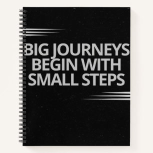 Cuaderno Los viajes grandes comienzan con pequeños pasos Po