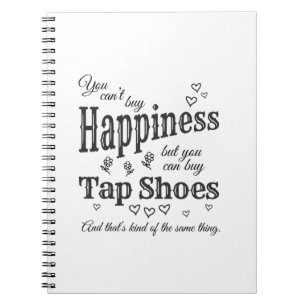 Cuaderno Los zapatos del golpecito de la compra bailan el