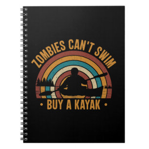 Cuaderno Los zombies no pueden nadar comprando un Kayak