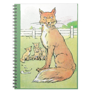 Cuaderno Los zorros son siempre ilustracion hambriento del