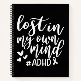 Cuaderno Lost in my own Mind ADHD Notebook & Journal