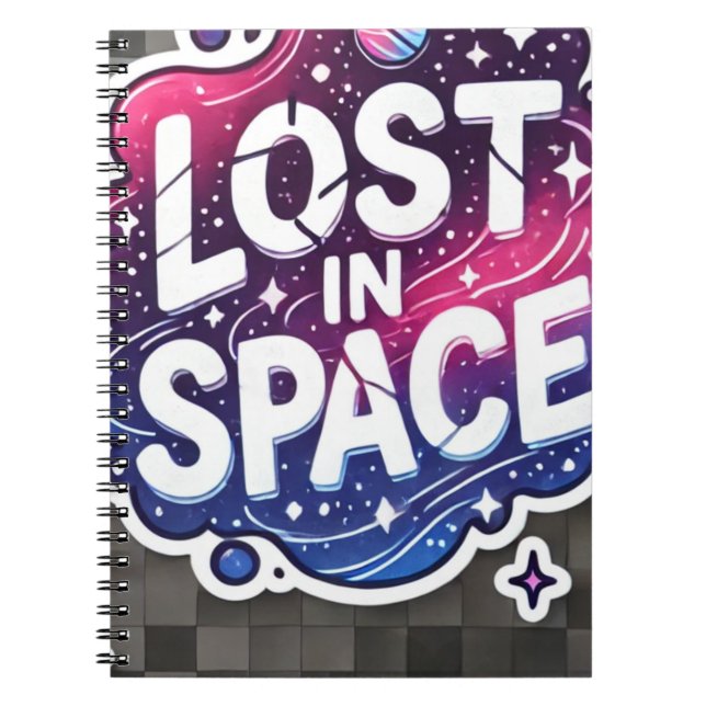 Cuaderno Lost in Space - Vibrant Galaxy Sticker (Frente)