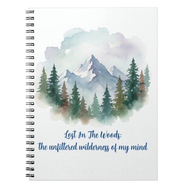 Cuaderno Lost in the woods: the unfiltered wilderness (Frente)